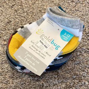 7 Pack days of the week ankle socks - Size 3-12 mo